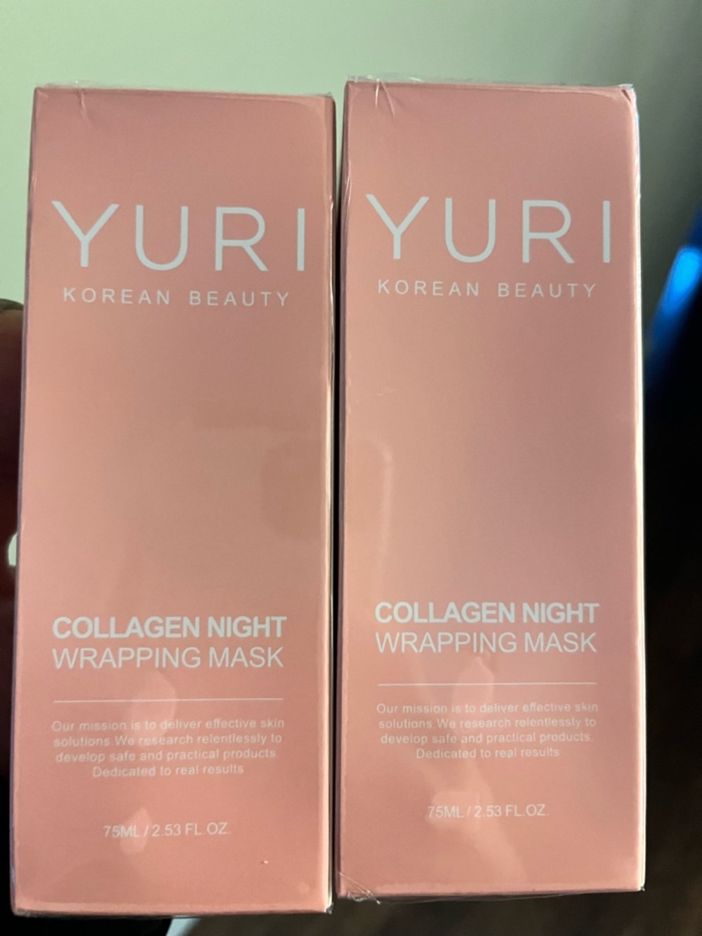YURI Collagen Night Wrapping Mask - set of two.  Unopened